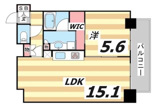 新神戸駅 徒歩2分 14階の物件間取画像